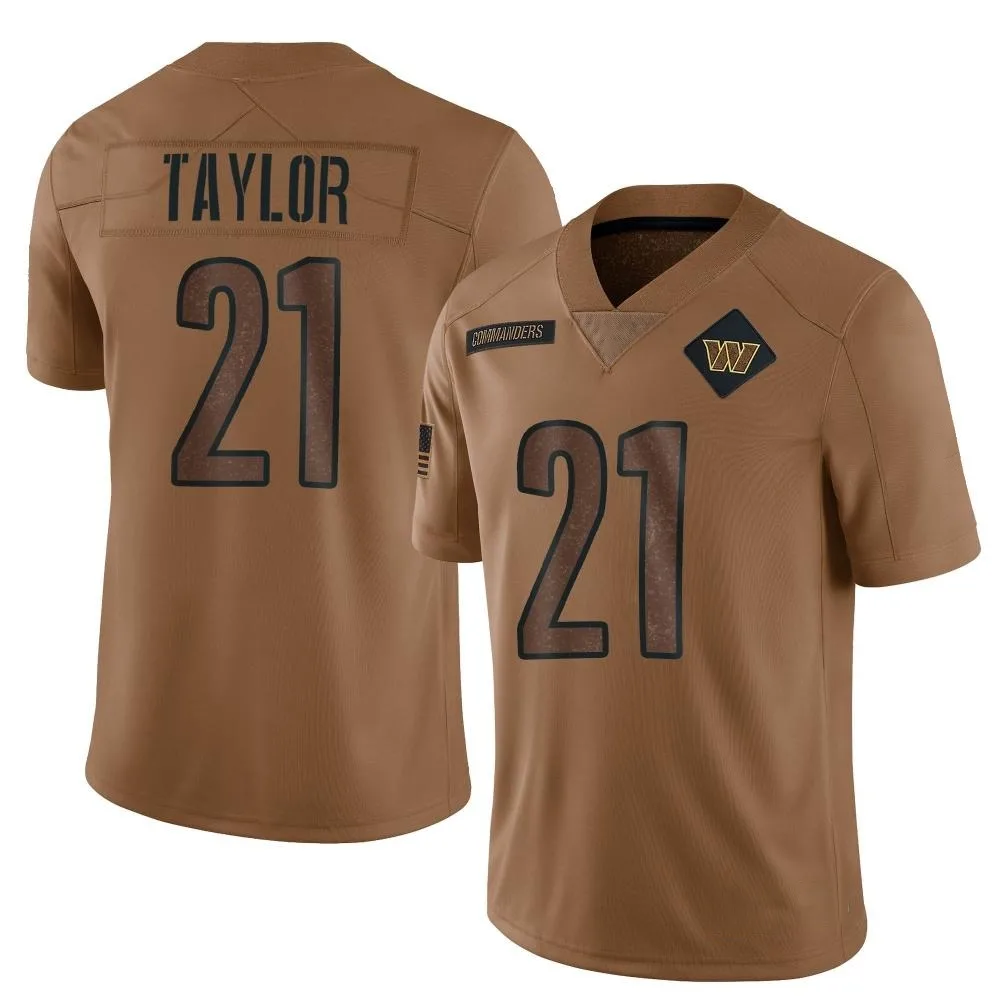 Men's Washington Commanders Sean Taylor Nike 2023 Salute To Service Limited Brown Jersey Men's Washington Commanders Sean Taylor Nike 2023 Salute To Service Limited Brown Jersey