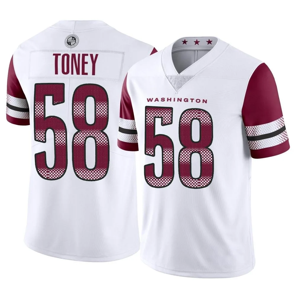 Men's Washington Commanders Shaka Toney Nike Vapor Limited White Jersey Men's Washington Commanders Shaka Toney Nike Vapor Limited White Jersey