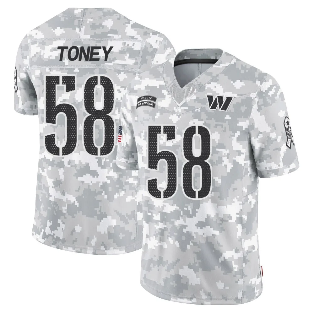Youth Washington Commanders Shaka Toney Nike 2024 Salute to Service Limited Arctic Camo Jersey Youth Washington Commanders Shaka Toney Nike 2024 Salute to Service Limited Arctic Camo Jersey