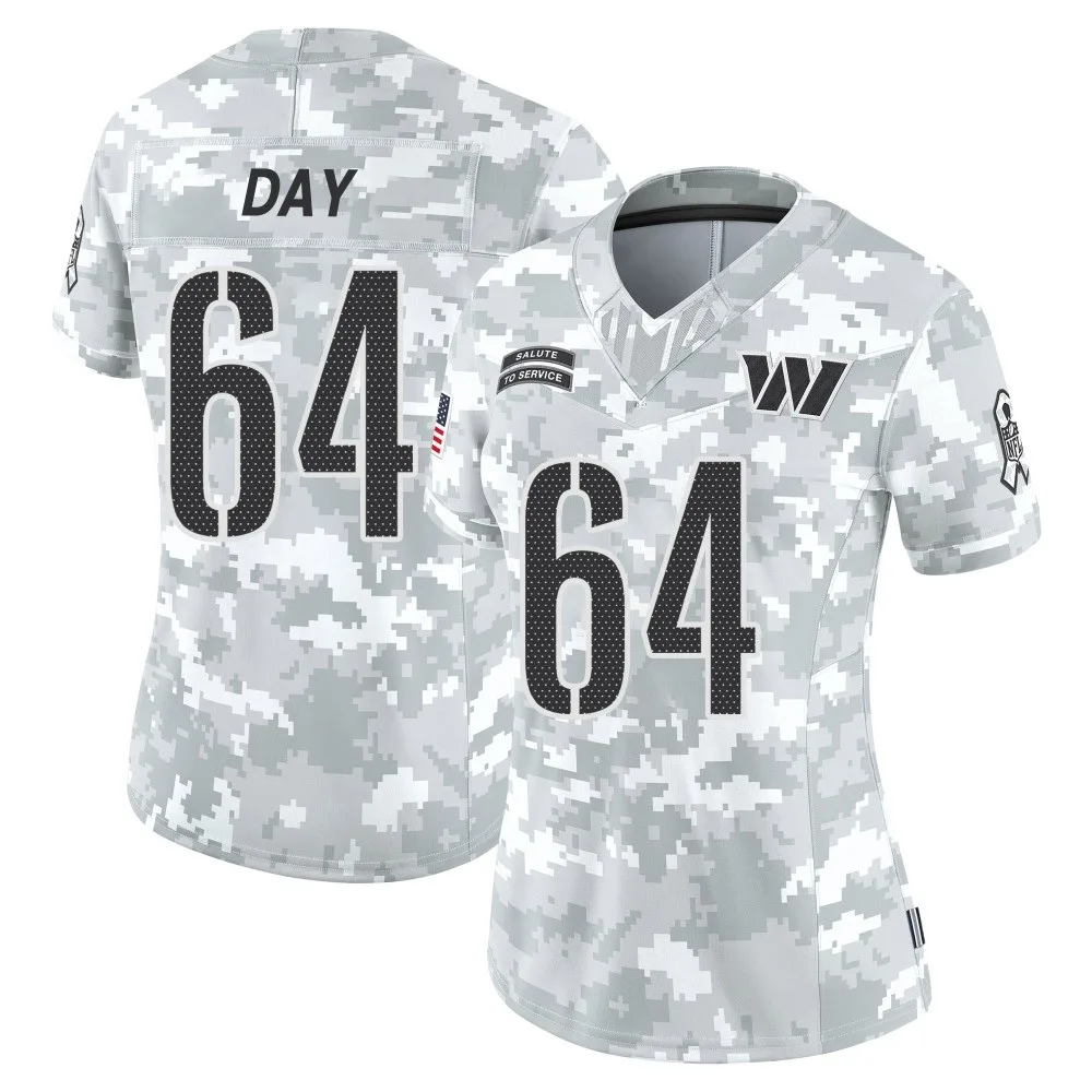 Women's Washington Commanders Sheldon Day Nike 2024 Salute to Service Limited Arctic Camo Jersey Women's Washington Commanders Sheldon Day Nike 2024 Salute to Service Limited Arctic Camo Jersey