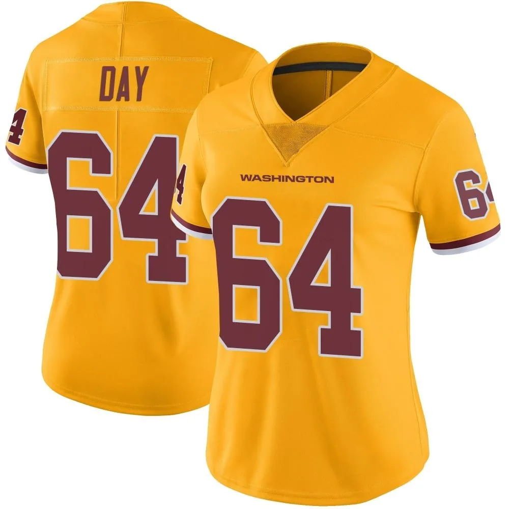 Women's Washington Commanders Sheldon Day Nike Color Rush Limited Gold Jersey Women's Washington Commanders Sheldon Day Nike Color Rush Limited Gold Jersey