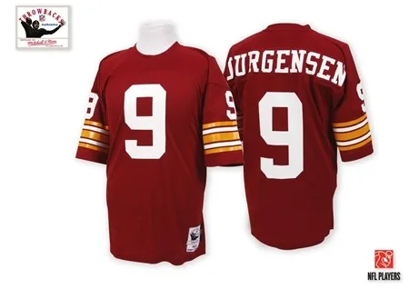 Men's Washington Commanders Sonny Jurgensen Mitchell and Ness Throwback Authentic Red Jersey Men's Washington Commanders Sonny Jurgensen Mitchell and Ness Throwback Authentic Red Jersey