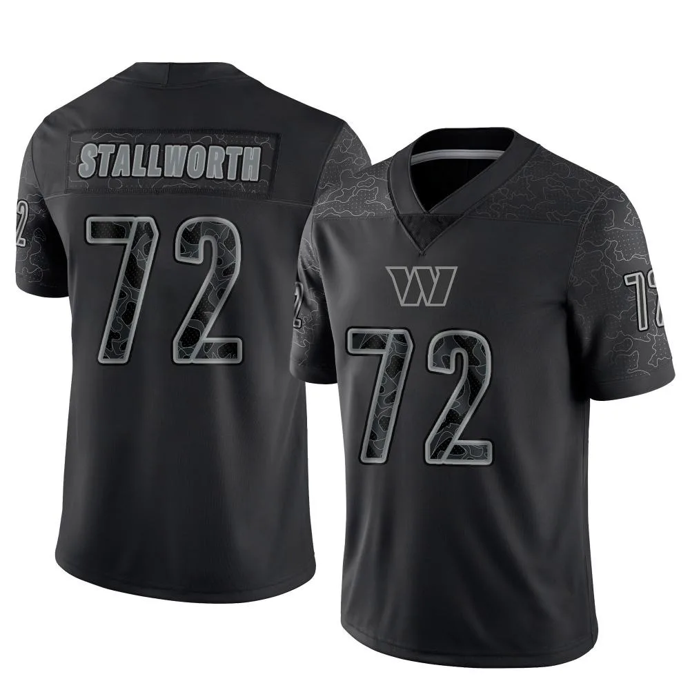 Men's Washington Commanders Taylor Stallworth Nike Reflective Limited Black Jersey Men's Washington Commanders Taylor Stallworth Nike Reflective Limited Black Jersey