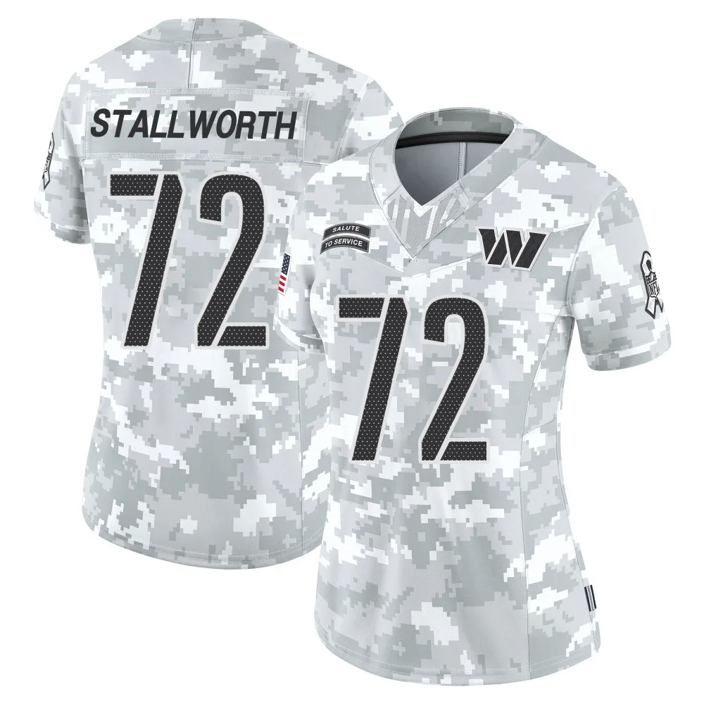 Women's Washington Commanders Taylor Stallworth Nike 2024 Salute to Service Limited Arctic Camo Jersey Women's Washington Commanders Taylor Stallworth Nike 2024 Salute to Service Limited Arctic Camo Jersey