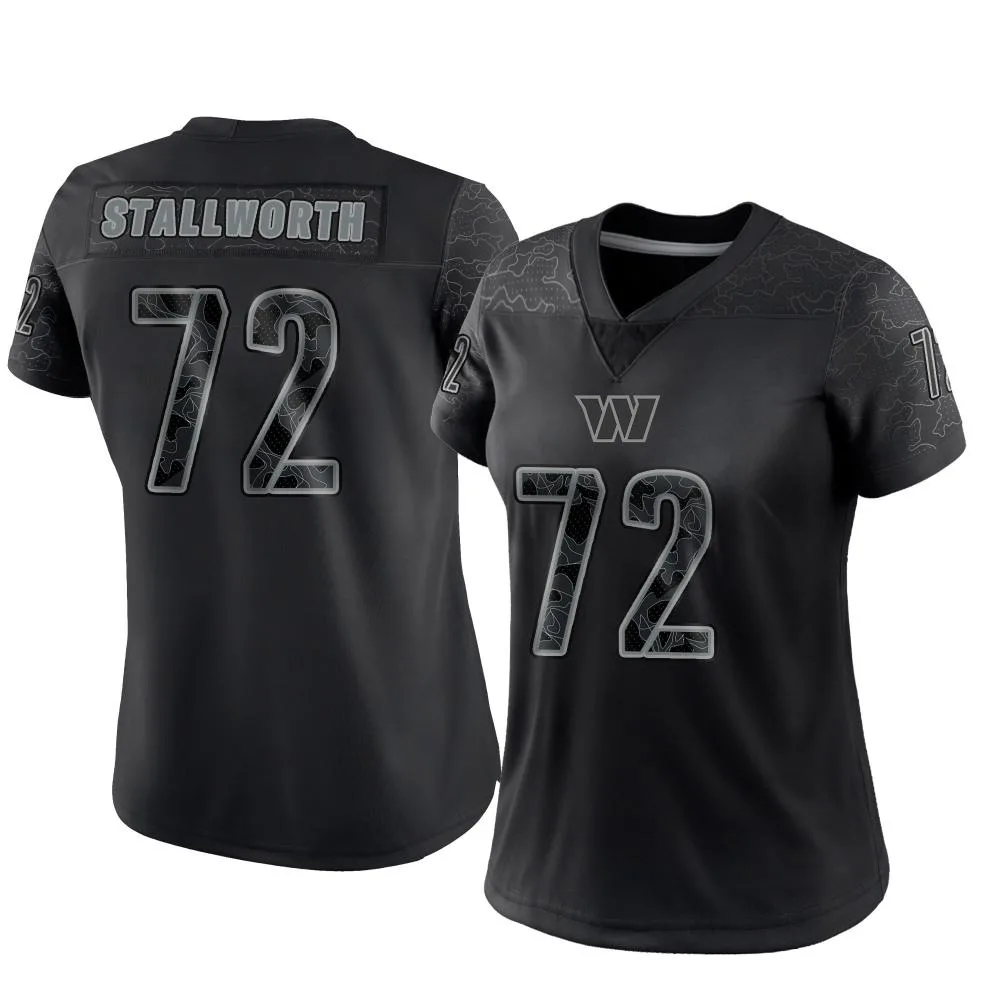 Women's Washington Commanders Taylor Stallworth Nike Reflective Limited Black Jersey Women's Washington Commanders Taylor Stallworth Nike Reflective Limited Black Jersey