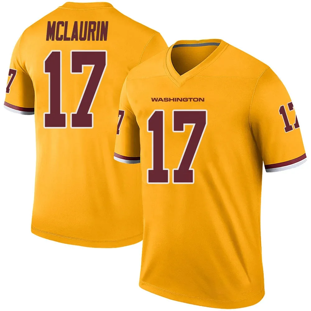 Men's Washington Commanders Terry Mclaurin Nike Color Rush Legend Gold Jersey Men's Washington Commanders Terry Mclaurin Nike Color Rush Legend Gold Jersey