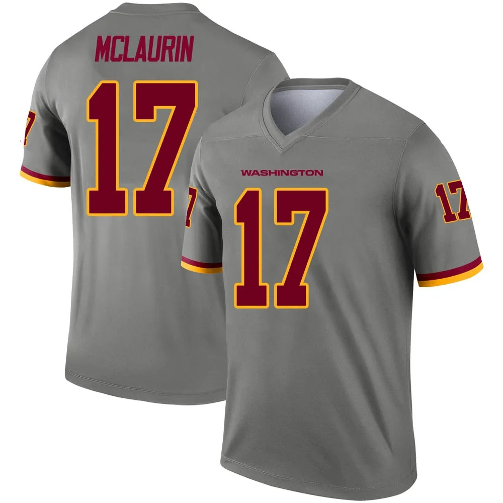 Men's Washington Commanders Terry Mclaurin Nike Inverted Legend Gray Jersey Men's Washington Commanders Terry Mclaurin Nike Inverted Legend Gray Jersey