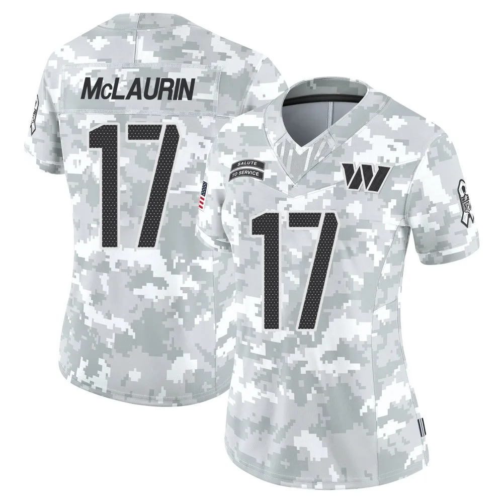 Women's Washington Commanders Terry Mclaurin Nike 2024 Salute to Service Limited Arctic Camo Jersey Women's Washington Commanders Terry Mclaurin Nike 2024 Salute to Service Limited Arctic Camo Jersey