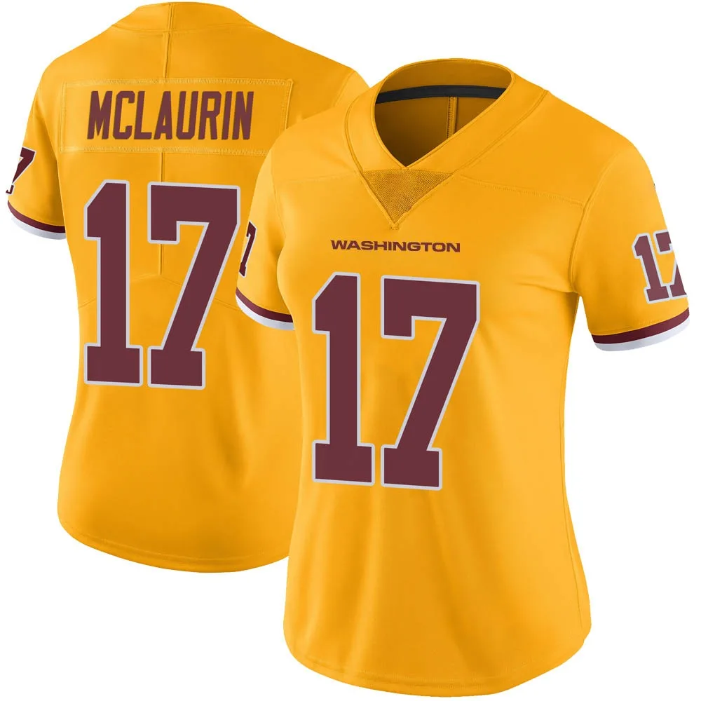Women's Washington Commanders Terry Mclaurin Nike Color Rush Limited Gold Jersey Women's Washington Commanders Terry Mclaurin Nike Color Rush Limited Gold Jersey