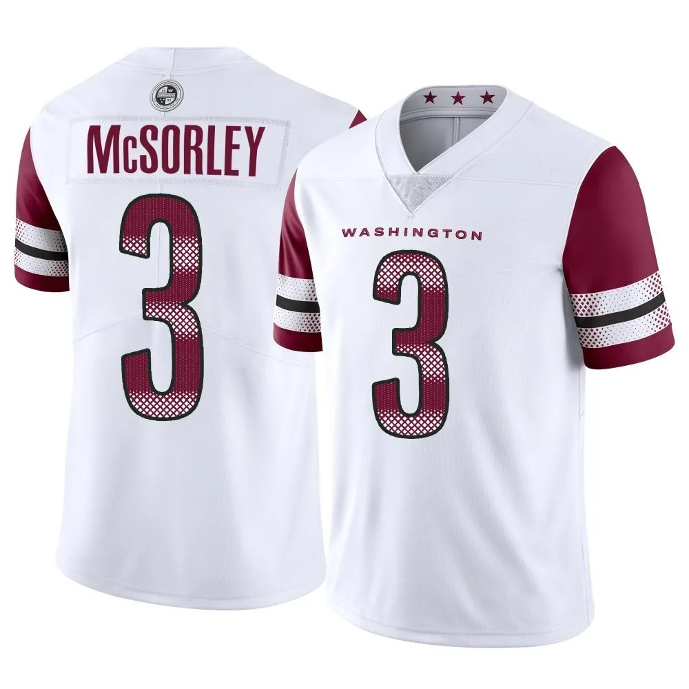 Men's Washington Commanders Trace Mcsorley Nike Vapor Limited White Jersey Men's Washington Commanders Trace Mcsorley Nike Vapor Limited White Jersey