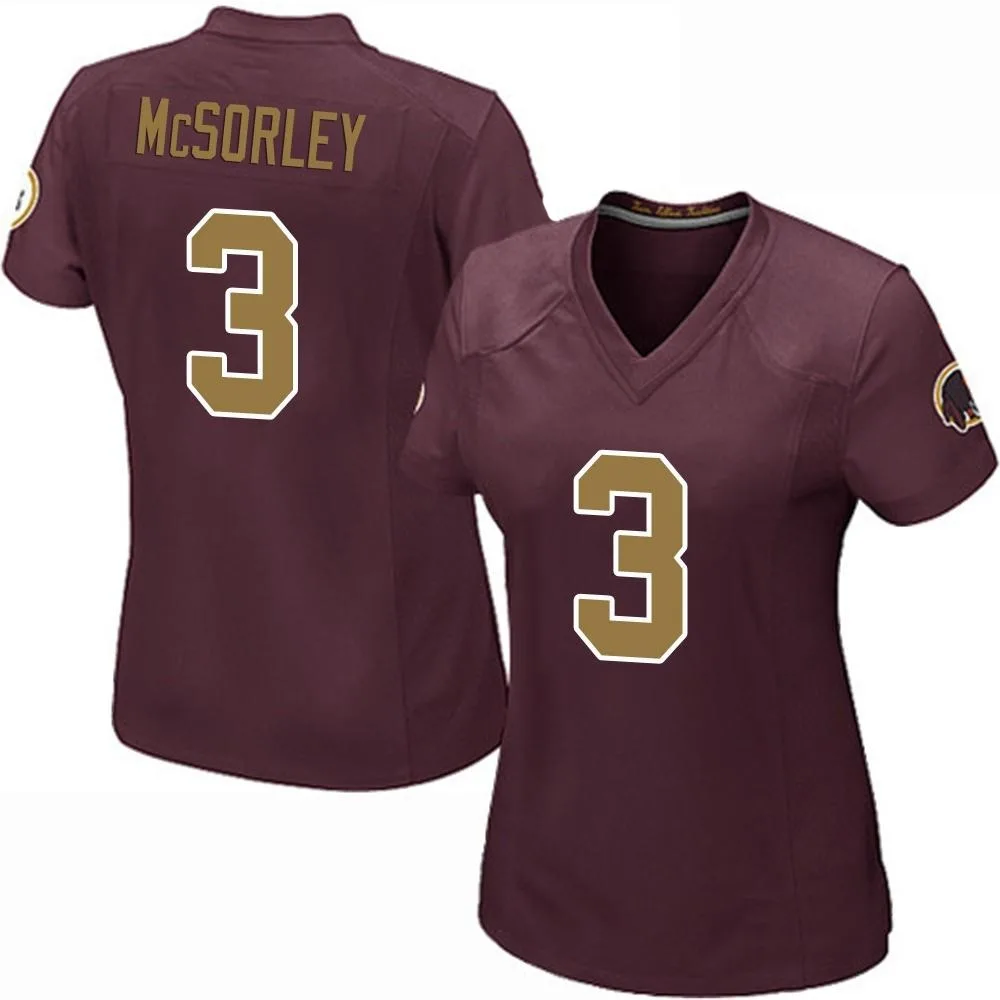 Women's Washington Commanders Trace Mcsorley Nike Burgundy Alternate Game Jersey Women's Washington Commanders Trace Mcsorley Nike Burgundy Alternate Game Jersey