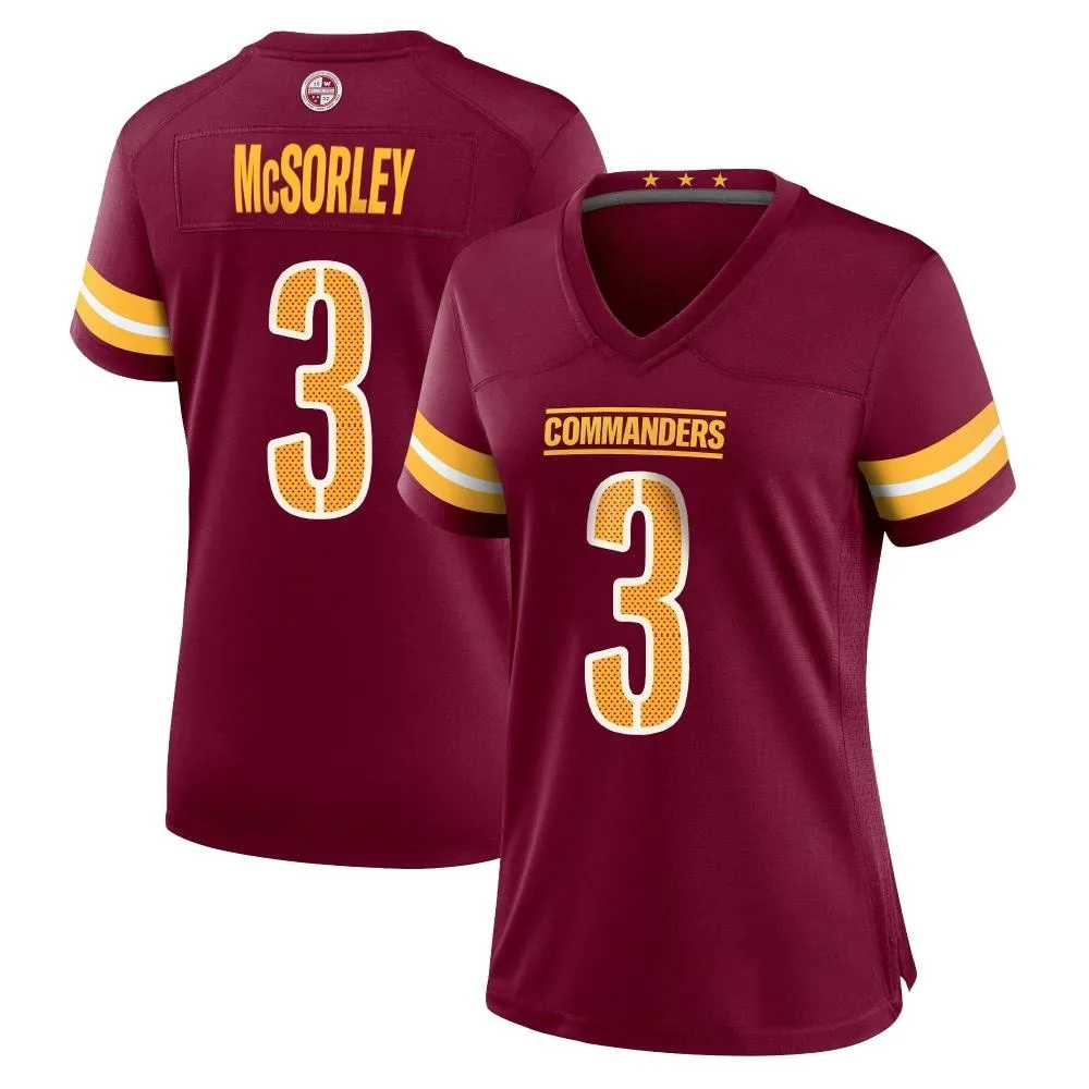 Women's Washington Commanders Trace Mcsorley Nike Burgundy Game Jersey Women's Washington Commanders Trace Mcsorley Nike Burgundy Game Jersey