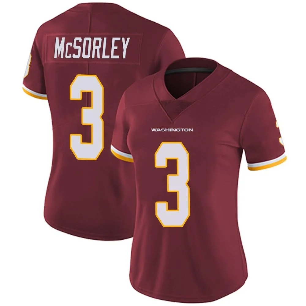 Women's Washington Commanders Trace Mcsorley Nike Burgundy Team Color Vapor Untouchable Limited Jersey