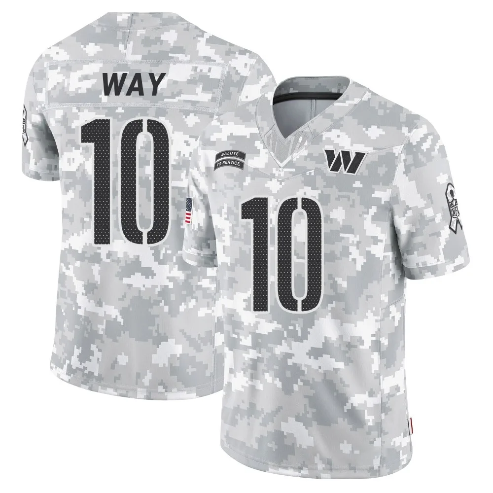 Men's Washington Commanders Tress Way Nike 2024 Salute to Service Limited Arctic Camo Jersey Men's Washington Commanders Tress Way Nike 2024 Salute to Service Limited Arctic Camo Jersey