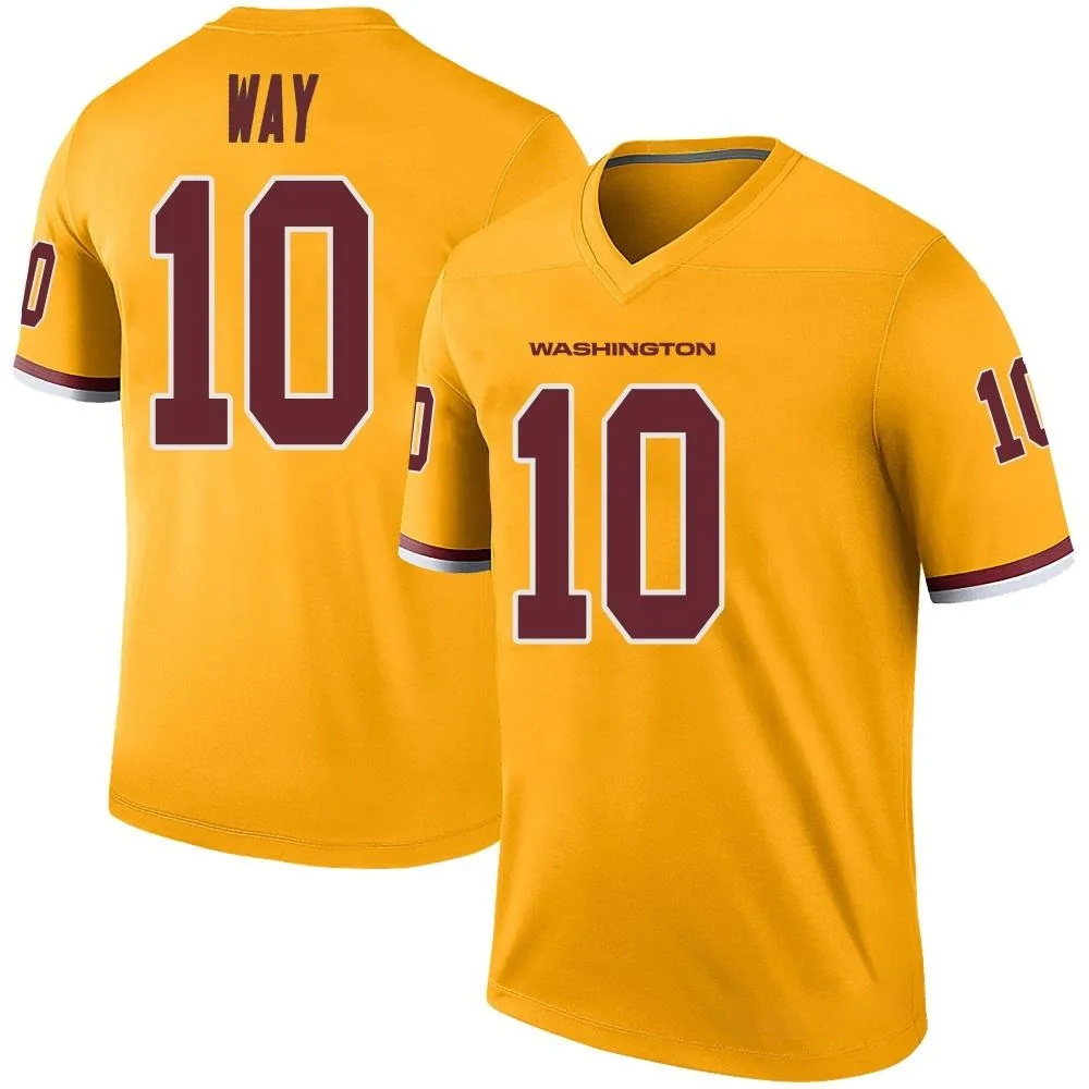 Youth Washington Commanders Tress Way Nike Color Rush Legend Gold Jersey Youth Washington Commanders Tress Way Nike Color Rush Legend Gold Jersey