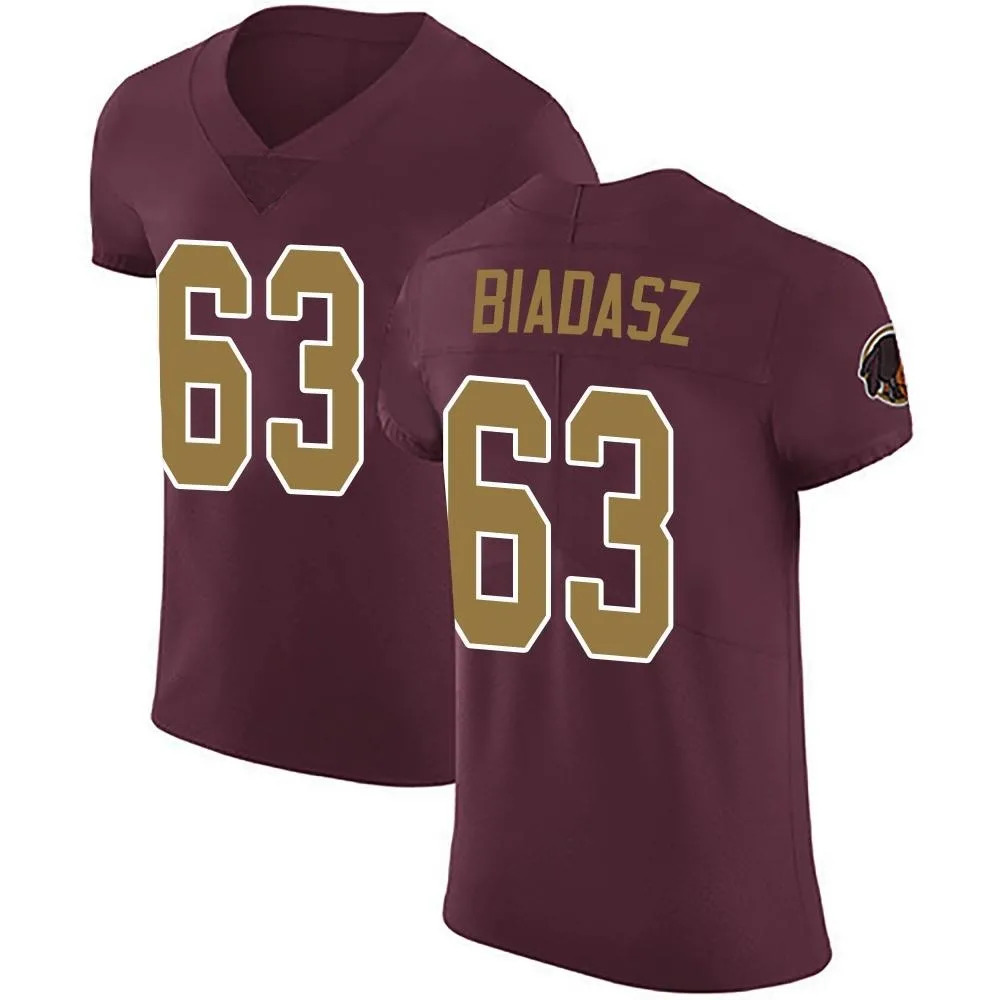 Men's Washington Commanders Tyler Biadasz Nike Burgundy Alternate Vapor Untouchable Elite Jersey Men's Washington Commanders Tyler Biadasz Nike Burgundy Alternate Vapor Untouchable Elite Jersey