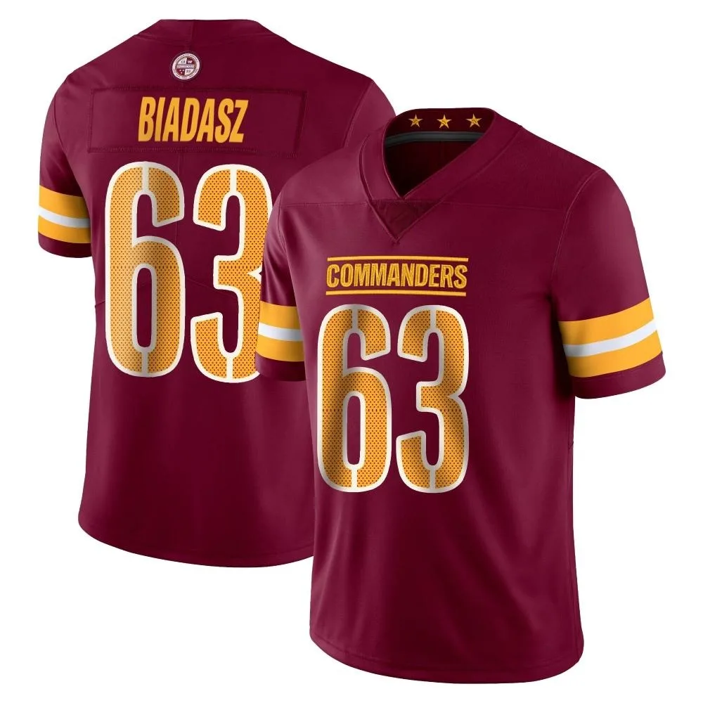 Men's Washington Commanders Tyler Biadasz Nike Vapor Burgundy Limited Jersey Men's Washington Commanders Tyler Biadasz Nike Vapor Burgundy Limited Jersey