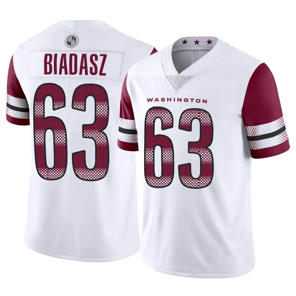 Men's Washington Commanders Tyler Biadasz Nike Vapor Limited White Jersey Men's Washington Commanders Tyler Biadasz Nike Vapor Limited White Jersey