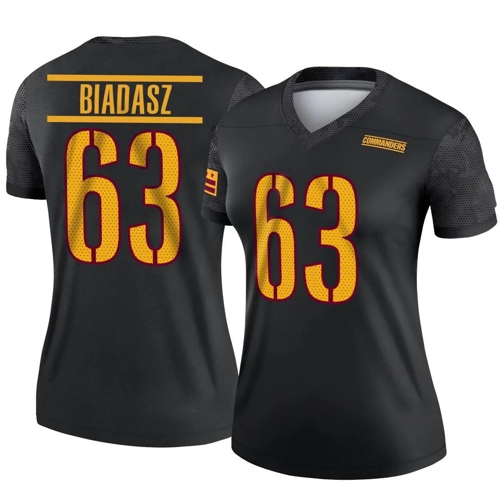 Women's Washington Commanders Tyler Biadasz Nike Alternate Legend Black Jersey Women's Washington Commanders Tyler Biadasz Nike Alternate Legend Black Jersey