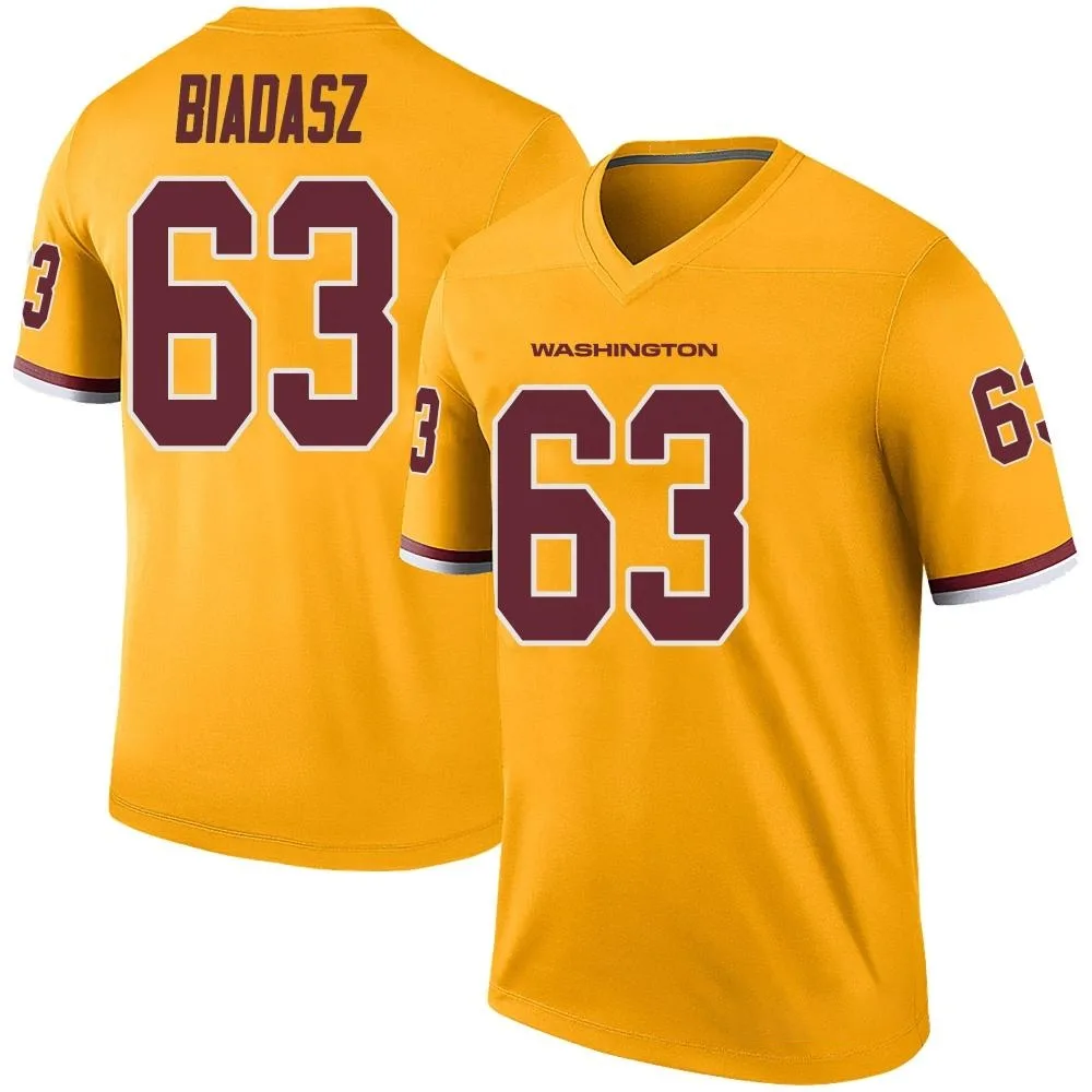Youth Washington Commanders Tyler Biadasz Nike Color Rush Legend Gold Jersey Youth Washington Commanders Tyler Biadasz Nike Color Rush Legend Gold Jersey