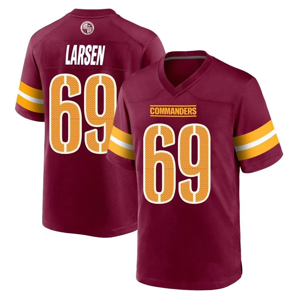 Men's Washington Commanders Tyler Larsen Nike Burgundy Game Jersey Men's Washington Commanders Tyler Larsen Nike Burgundy Game Jersey