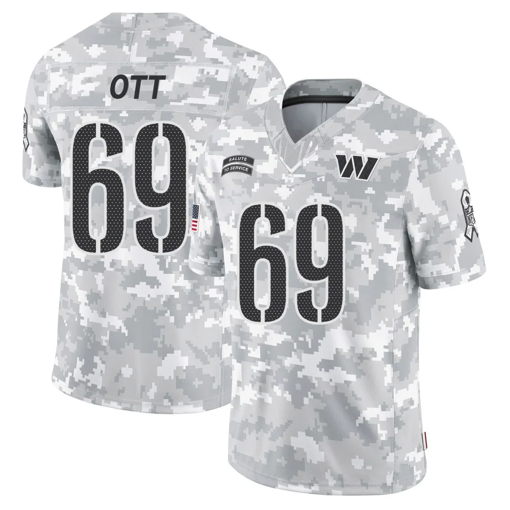 Men's Washington Commanders Tyler Ott Nike 2024 Salute to Service Limited Arctic Camo Jersey Men's Washington Commanders Tyler Ott Nike 2024 Salute to Service Limited Arctic Camo Jersey