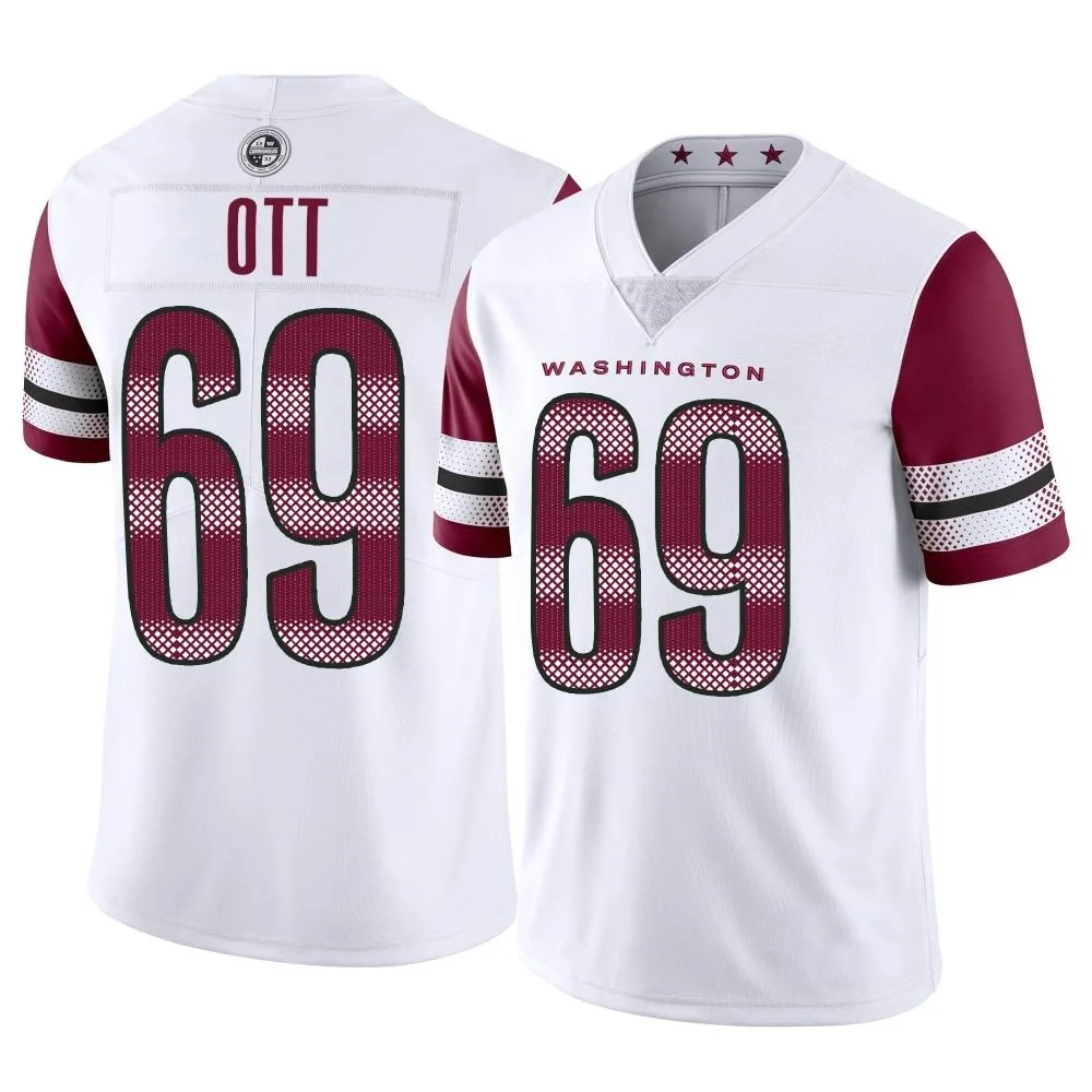 Men's Washington Commanders Tyler Ott Nike Vapor Limited White Jersey Men's Washington Commanders Tyler Ott Nike Vapor Limited White Jersey