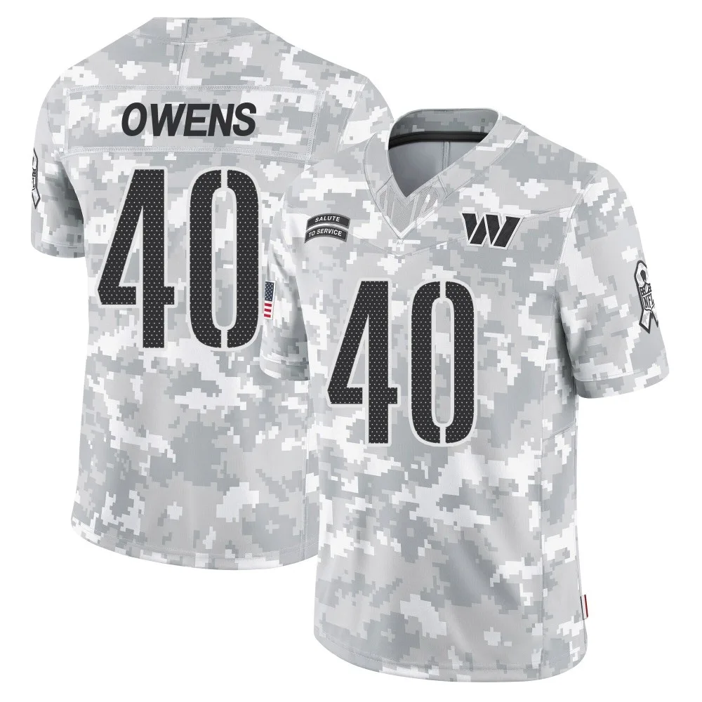 Men's Washington Commanders Tyler Owens Nike 2024 Salute to Service Limited Arctic Camo Jersey Men's Washington Commanders Tyler Owens Nike 2024 Salute to Service Limited Arctic Camo Jersey