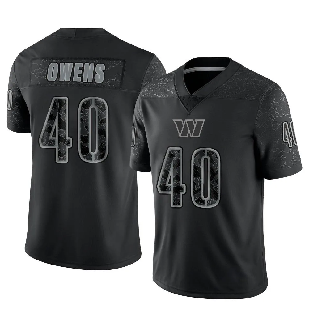 Men's Washington Commanders Tyler Owens Nike Reflective Limited Black Jersey Men's Washington Commanders Tyler Owens Nike Reflective Limited Black Jersey