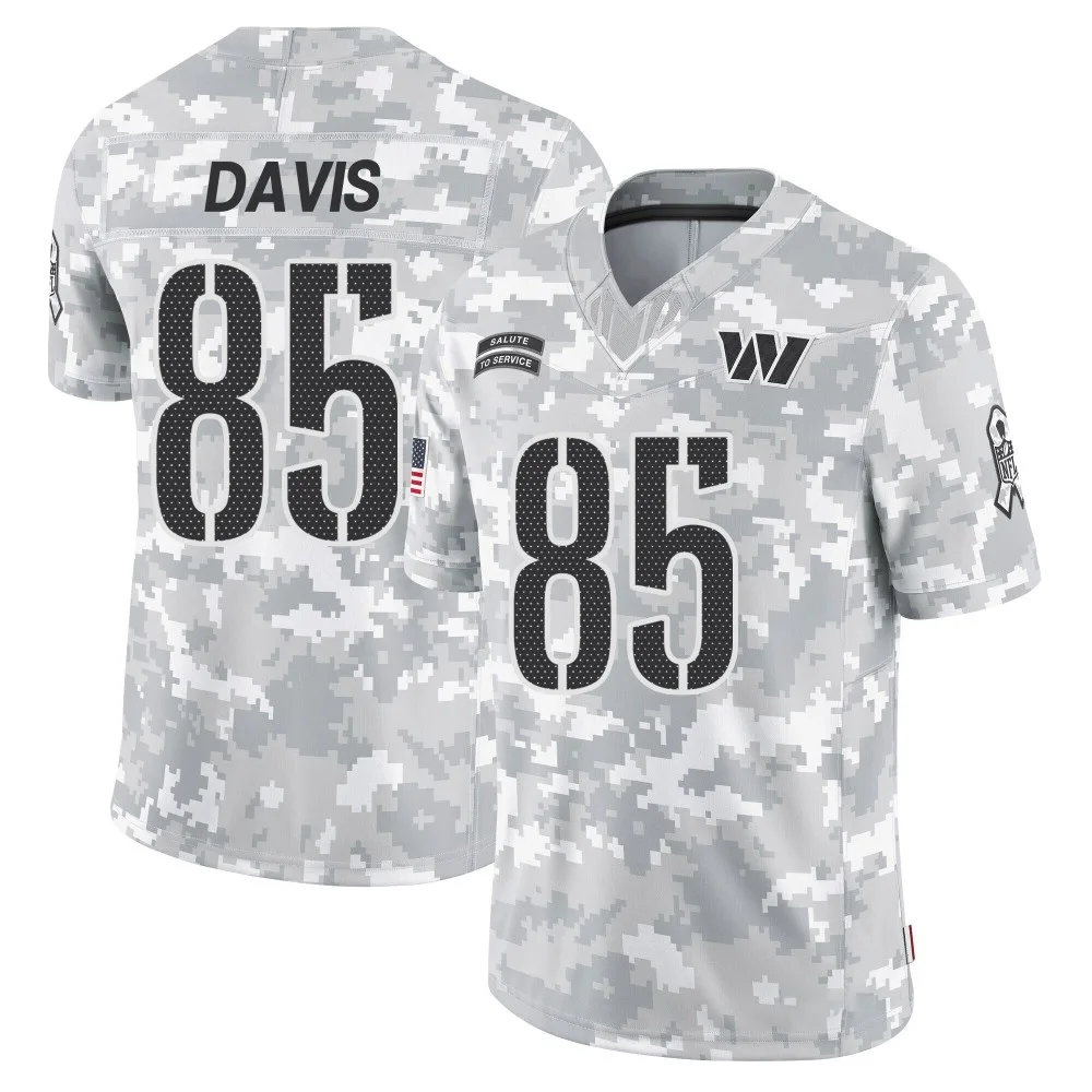 Men's Washington Commanders Vernon Davis Nike 2024 Salute to Service Limited Arctic Camo Jersey Men's Washington Commanders Vernon Davis Nike 2024 Salute to Service Limited Arctic Camo Jersey