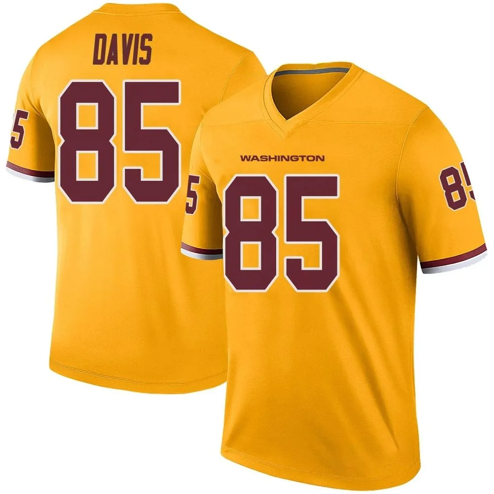 Men's Washington Commanders Vernon Davis Nike Color Rush Legend Gold Jersey Men's Washington Commanders Vernon Davis Nike Color Rush Legend Gold Jersey