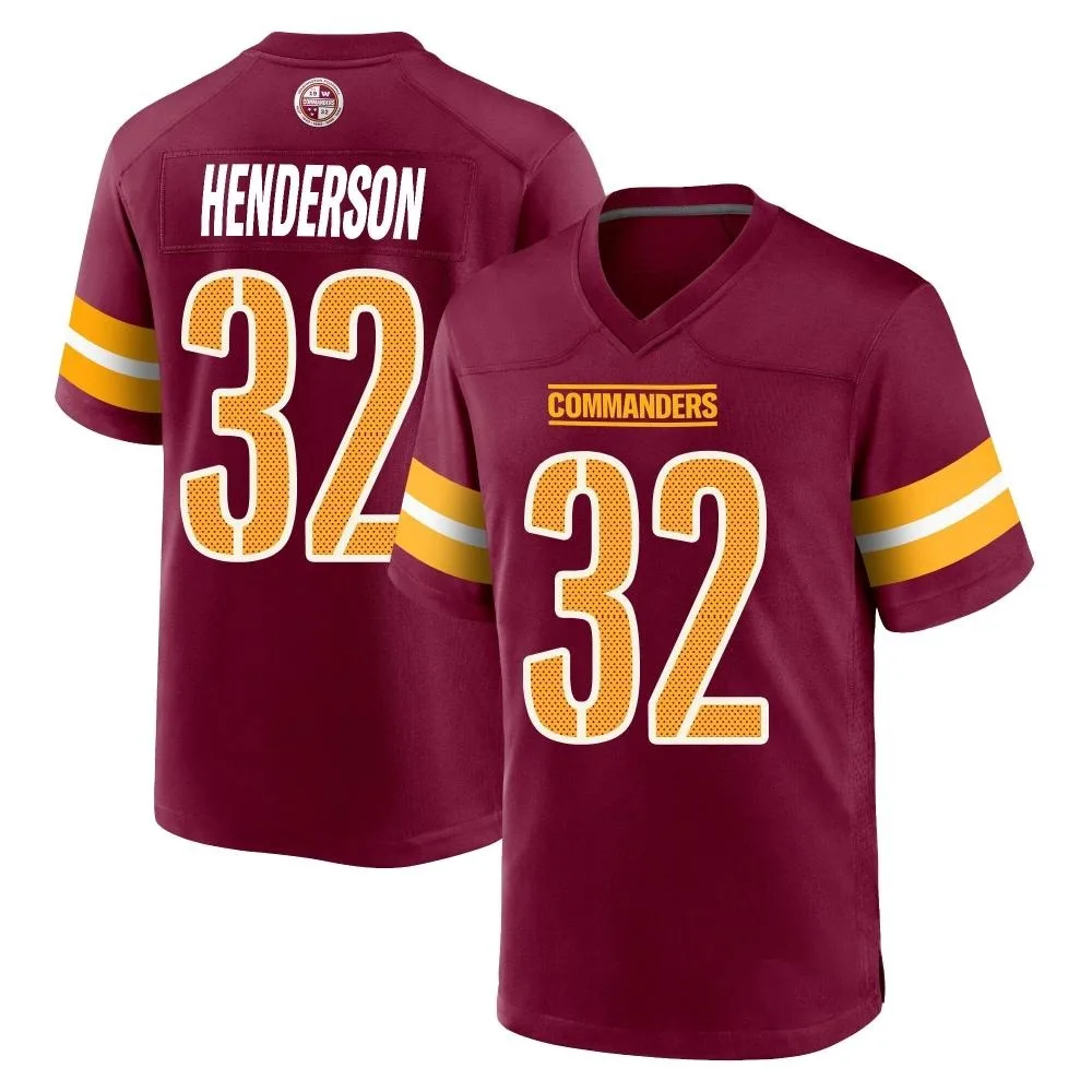 Men's Washington Commanders Xavier Henderson Nike Burgundy Game Jersey Men's Washington Commanders Xavier Henderson Nike Burgundy Game Jersey