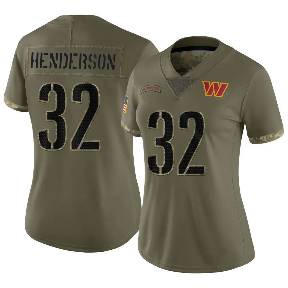 Women's Washington Commanders Xavier Henderson Nike 2022 Salute To Service Limited Olive Jersey Women's Washington Commanders Xavier Henderson Nike 2022 Salute To Service Limited Olive Jersey