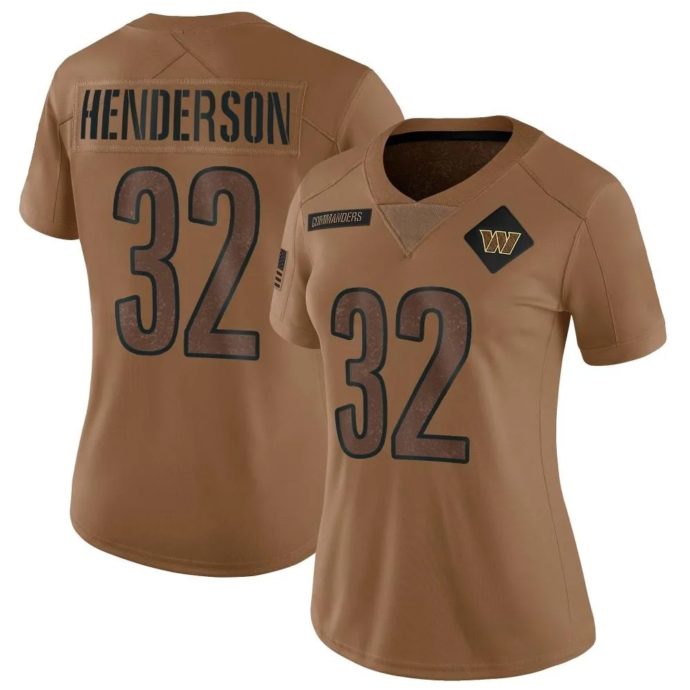 Women's Washington Commanders Xavier Henderson Nike 2023 Salute To Service Limited Brown Jersey Women's Washington Commanders Xavier Henderson Nike 2023 Salute To Service Limited Brown Jersey