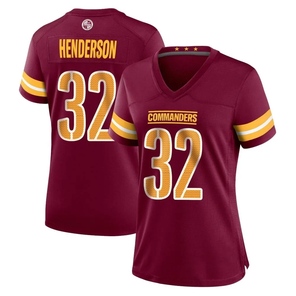 Women's Washington Commanders Xavier Henderson Nike Burgundy Game Jersey Women's Washington Commanders Xavier Henderson Nike Burgundy Game Jersey