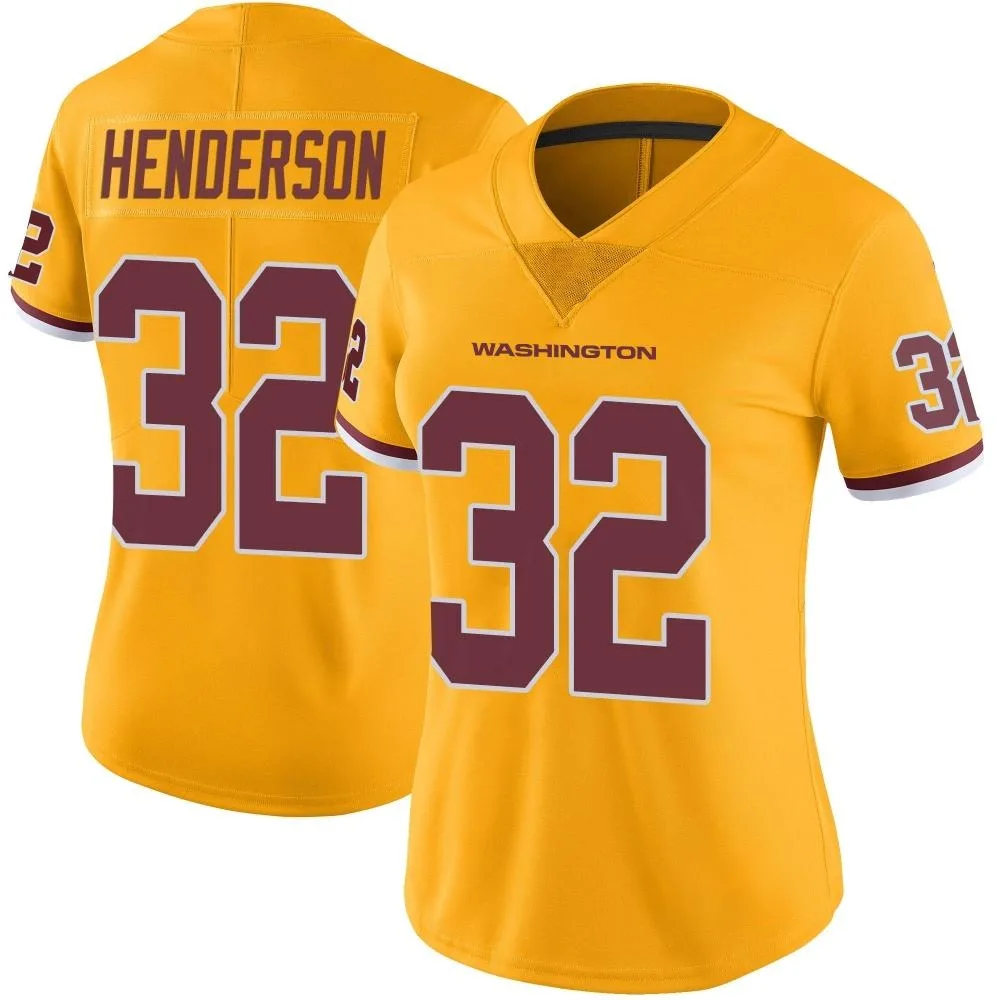 Women's Washington Commanders Xavier Henderson Nike Color Rush Limited Gold Jersey Women's Washington Commanders Xavier Henderson Nike Color Rush Limited Gold Jersey