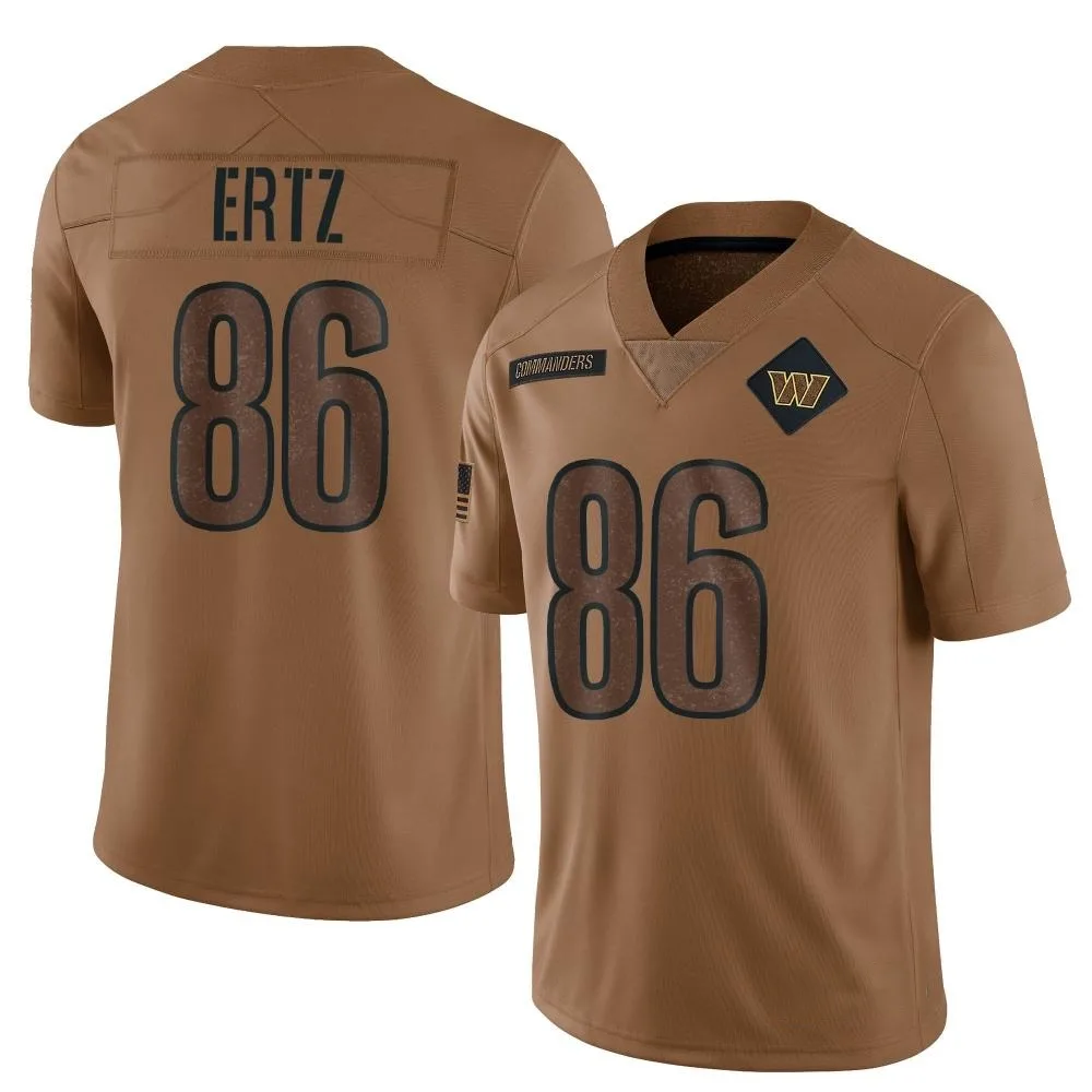 Men's Washington Commanders Zach Ertz Nike 2023 Salute To Service Limited Brown Jersey Men's Washington Commanders Zach Ertz Nike 2023 Salute To Service Limited Brown Jersey